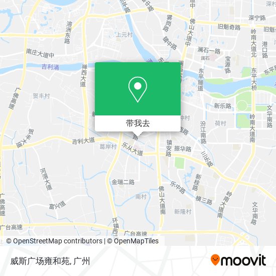 威斯广场雍和苑地图