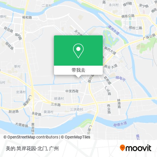 美的.简岸花园-北门地图