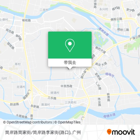 简岸路简家街/简岸路李家街(路口)地图