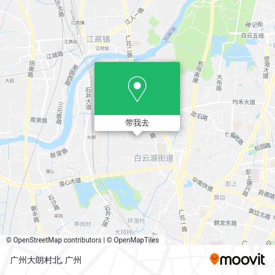 广州大朗村北地图