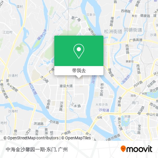 中海金沙馨园一期-东门地图