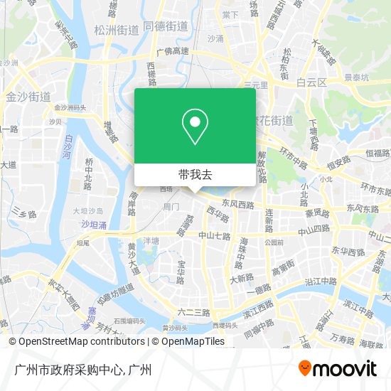 广州市政府采购中心地图