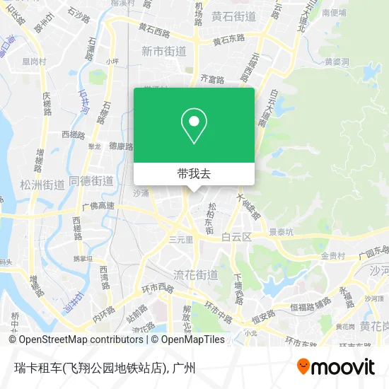 瑞卡租车(飞翔公园地铁站店)地图