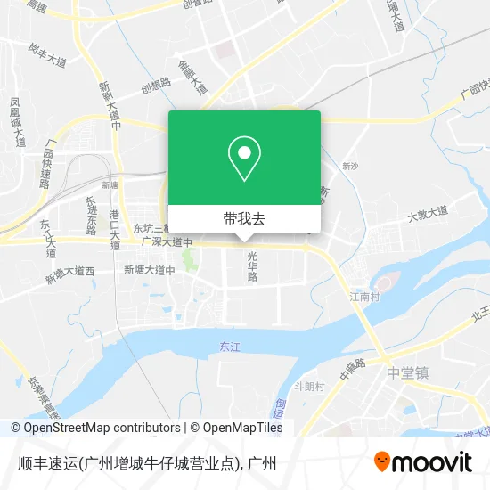 顺丰速运(广州增城牛仔城营业点)地图