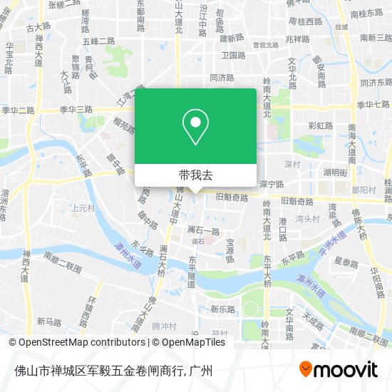 佛山市禅城区军毅五金卷闸商行地图