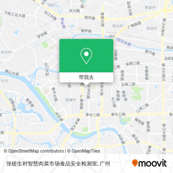 张槎生村智慧肉菜市场食品安全检测室地图
