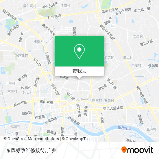东风标致维修接待地图