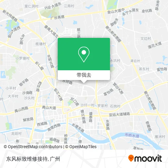 东风标致维修接待地图