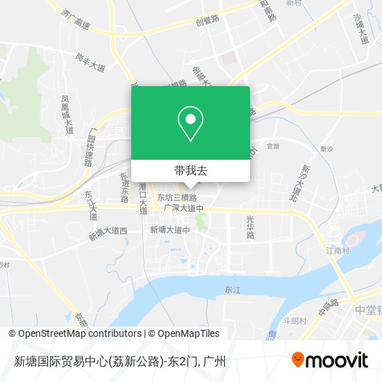 新塘国际贸易中心(荔新公路)-东2门地图