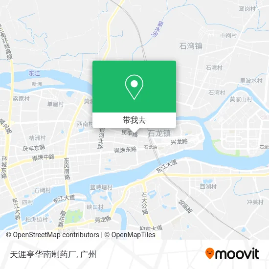 天涯亭华南制药厂地图