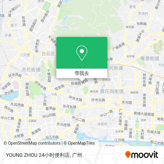 YOUNG ZHOU 24小时便利店地图