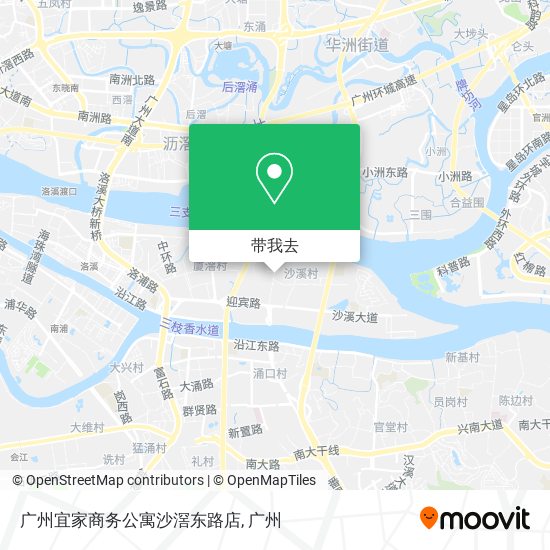 广州宜家商务公寓沙滘东路店地图