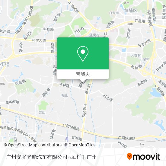 广州安骅骅能汽车有限公司-西北门地图