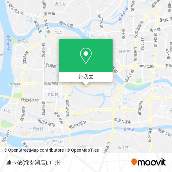 迪卡侬(绿岛湖店)地图