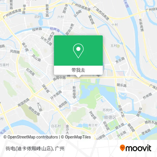 街电(迪卡侬顺峰山店)地图