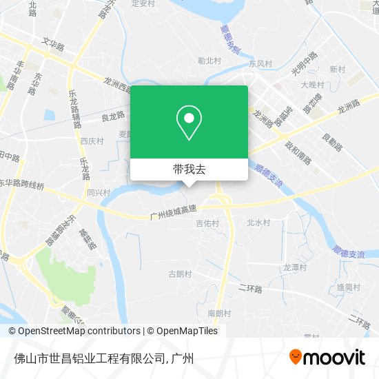 佛山市世昌铝业工程有限公司地图