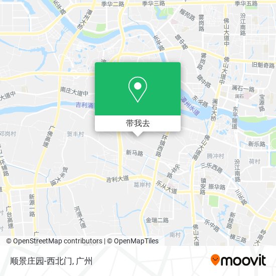 顺景庄园-西北门地图