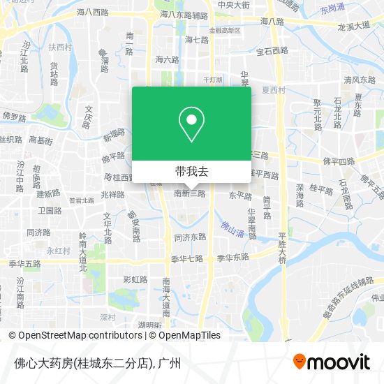 佛心大药房(桂城东二分店)地图