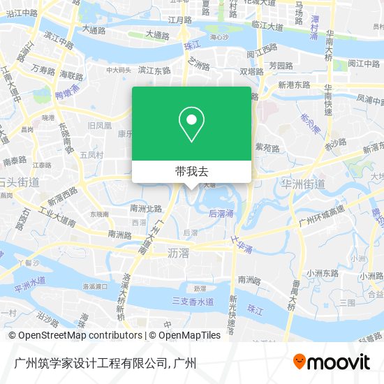 广州筑学家设计工程有限公司地图