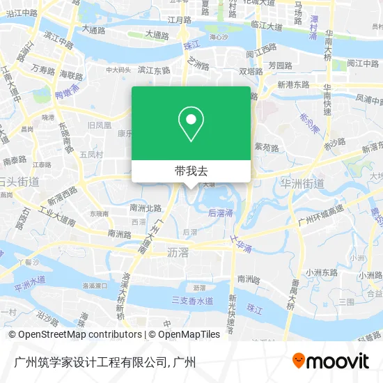 广州筑学家设计工程有限公司地图