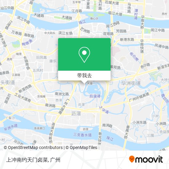 上冲南约天门卤菜地图