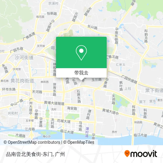 品南尝北美食街-东门地图