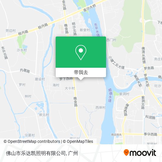 佛山市乐达凯照明有限公司地图