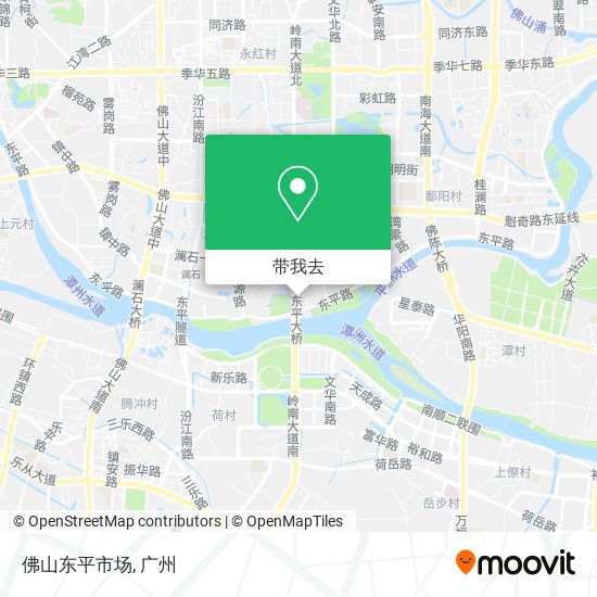 佛山东平市场地图