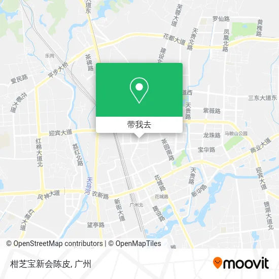 柑芝宝新会陈皮地图