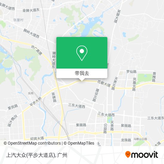 上汽大众(平步大道店)地图