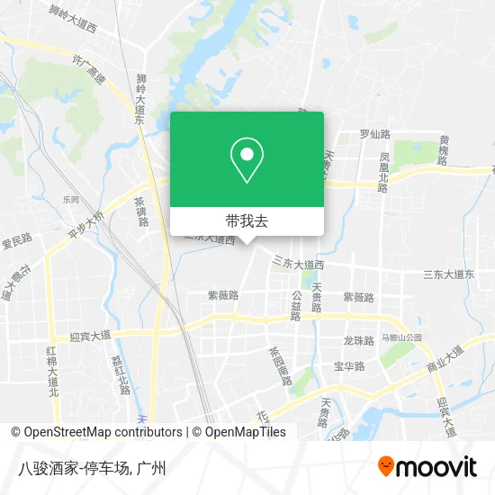 八骏酒家-停车场地图