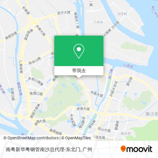 南粤新华粤钢管南沙总代理-东北门地图