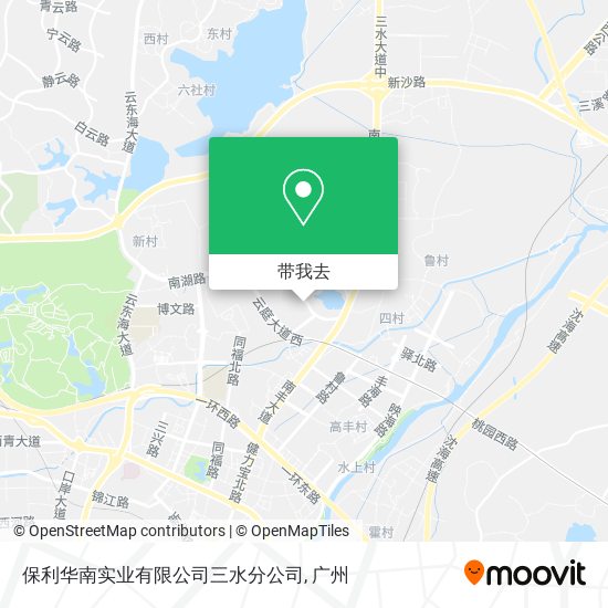 保利华南实业有限公司三水分公司地图