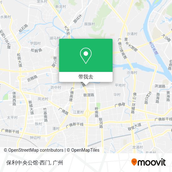 保利中央公馆-西门地图