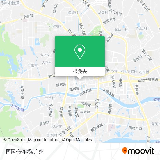西园-停车场地图