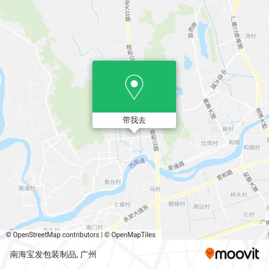 南海宝发包装制品地图