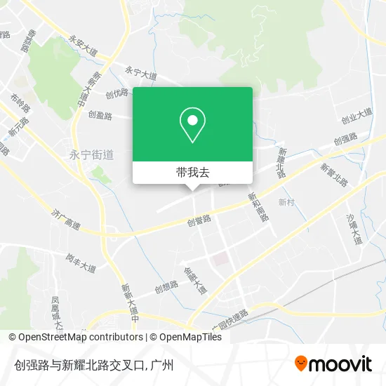 创强路与新耀北路交叉口地图