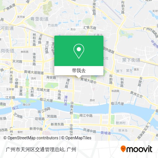 广州市天河区交通管理总站地图