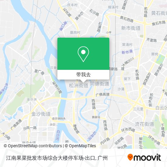 江南果菜批发市场综合大楼停车场-出口地图