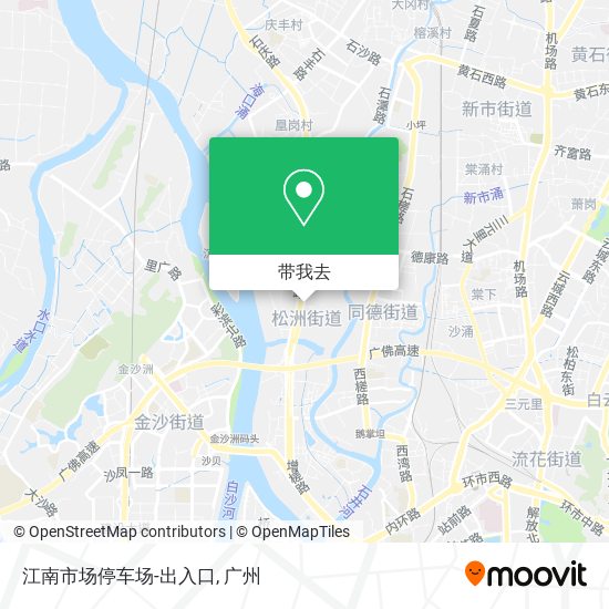江南市场停车场-出入口地图