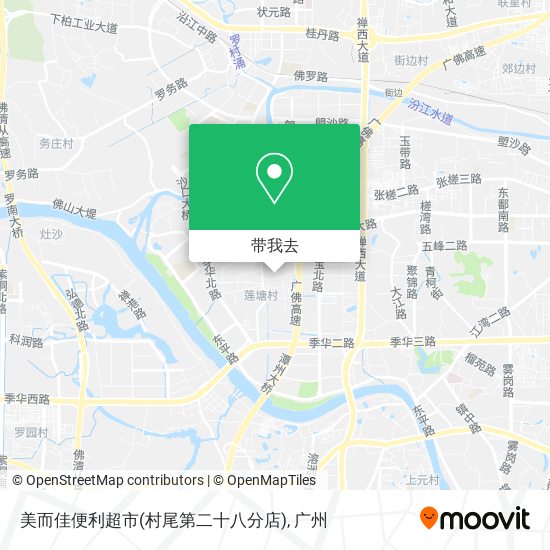 美而佳便利超市(村尾第二十八分店)地图