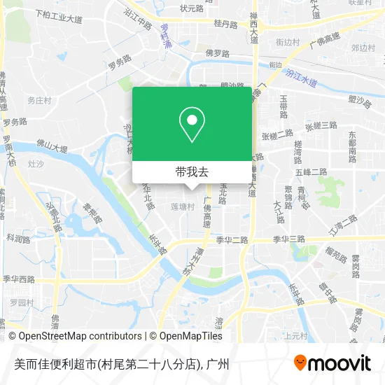 美而佳便利超市(村尾第二十八分店)地图