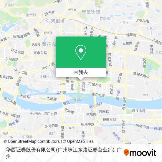 华西证券股份有限公司(广州珠江东路证券营业部)地图