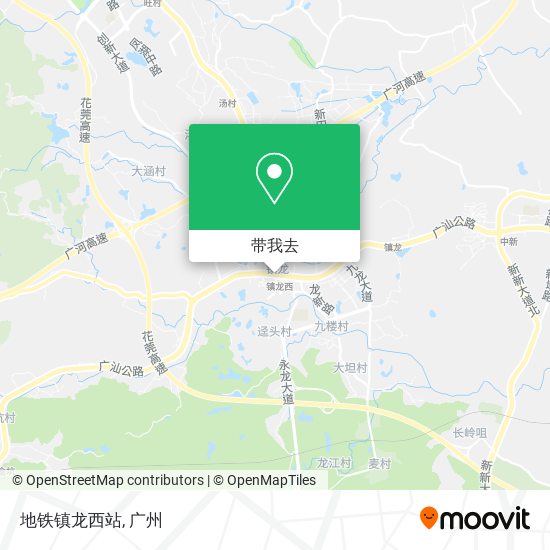 地铁镇龙西站地图