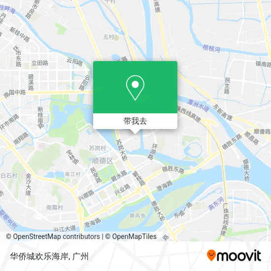 华侨城欢乐海岸地图