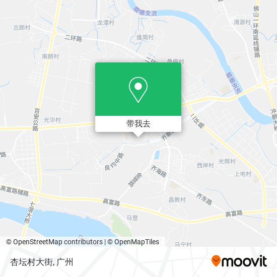 杏坛村大街地图