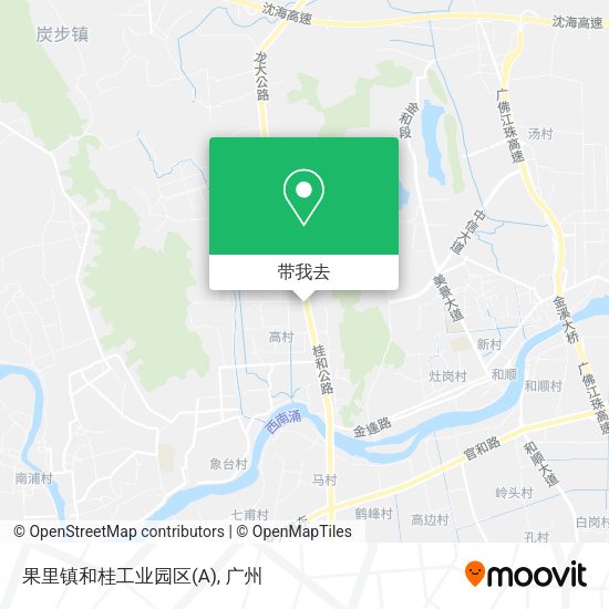 果里镇和桂工业园区(A)地图