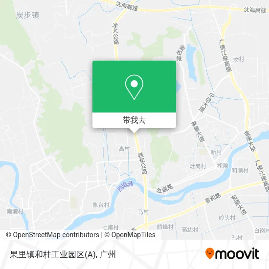 果里镇和桂工业园区(A)地图