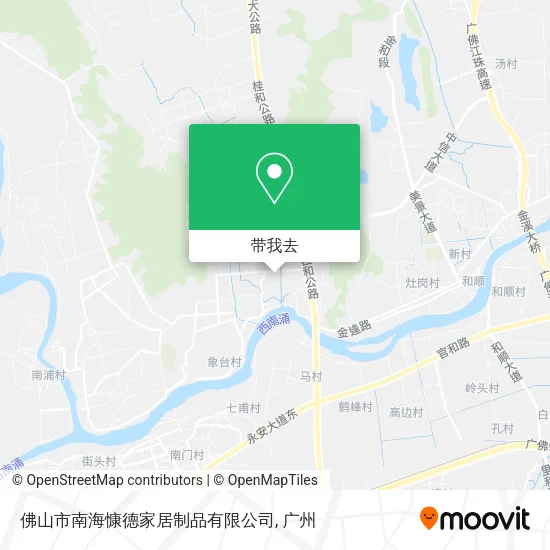 佛山市南海慷德家居制品有限公司地图