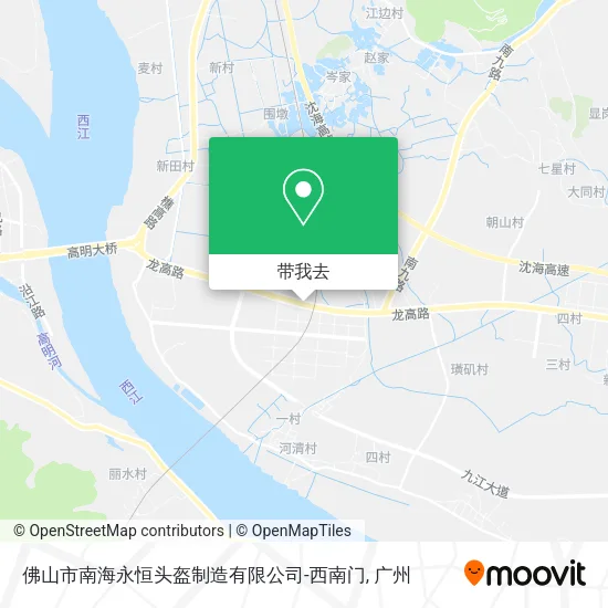 佛山市南海永恒头盔制造有限公司-西南门地图